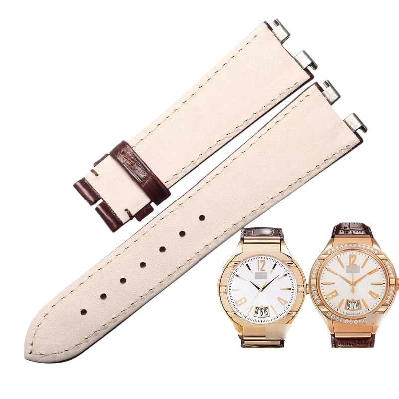 Genuine ALLIGATOR leather replacement watch strap, dedicated for Piaget Polo G0A31159, for men
