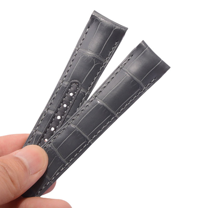 Fits Omega Speedmaster Dark Side of the Moon311.92.44.51.01.007&nbsp;Alligator Leather Watch Strap