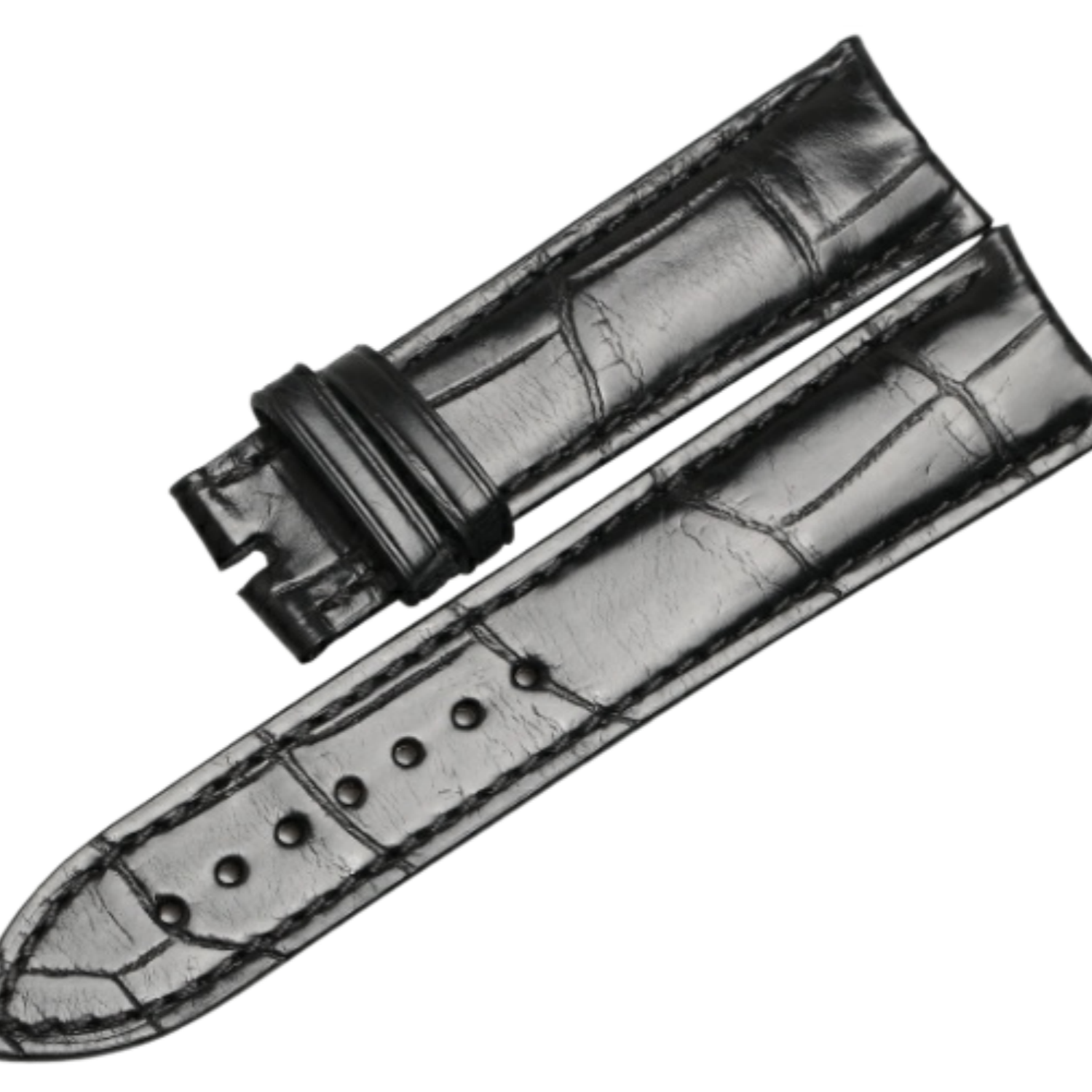 American ALLIGATOR leather watch strap, compatible with VC Vacheron Constantin Patrimony 85180/811801274