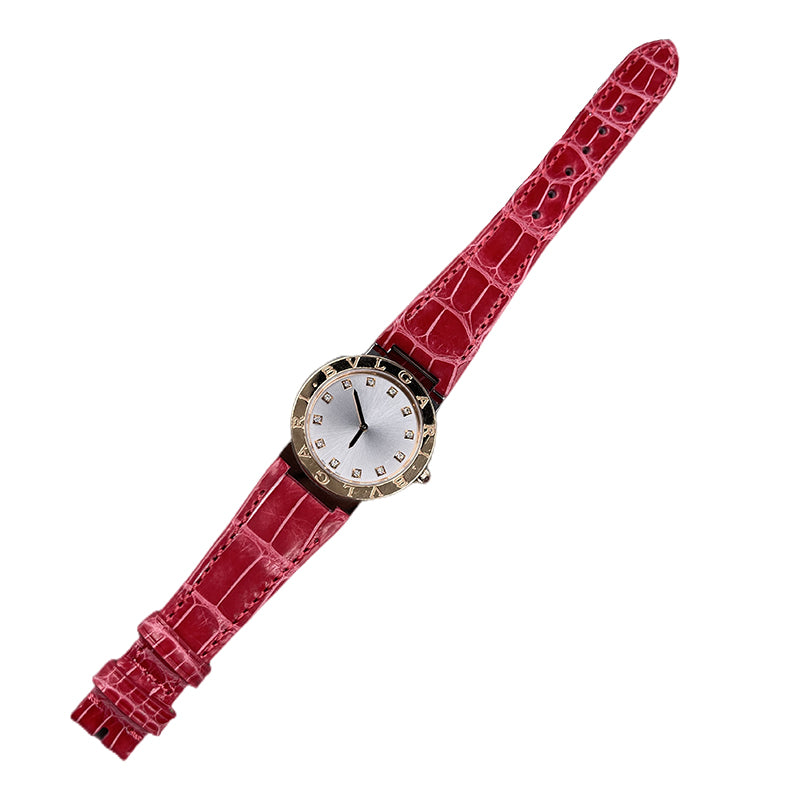 Compatible with BVLGARI∙BVLGARI 103693 series, genuine leather watch strap for women, original style for BVLGARI