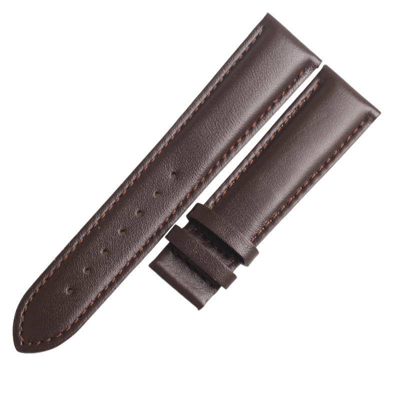 Replacement genuine leather watch strap, pin-grain cowhide, compatible with Tissot PRC 200 series T014.427 watch strap