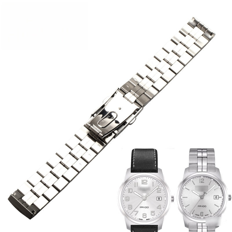 Stainless steel watch bracelet for men and women, compatible with Tissot PR100 T049 T049407A220