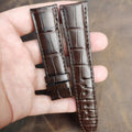 Custom Genuine Alligator Leather Watch Strap, For Men &amp; Women, Fits IWC, Omega, Cartier, Jaeger-LeCoultre, Patek Philippe