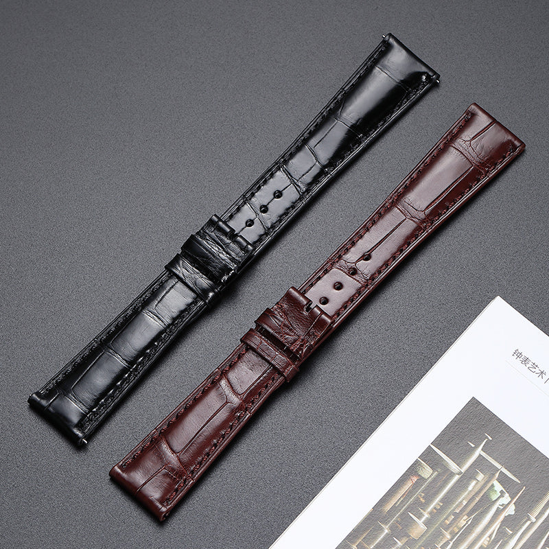 Genuine Alligator Watch Strap for Patek Philippe 5227G 5146R 6140G 5002P, Original Style Replacement Band