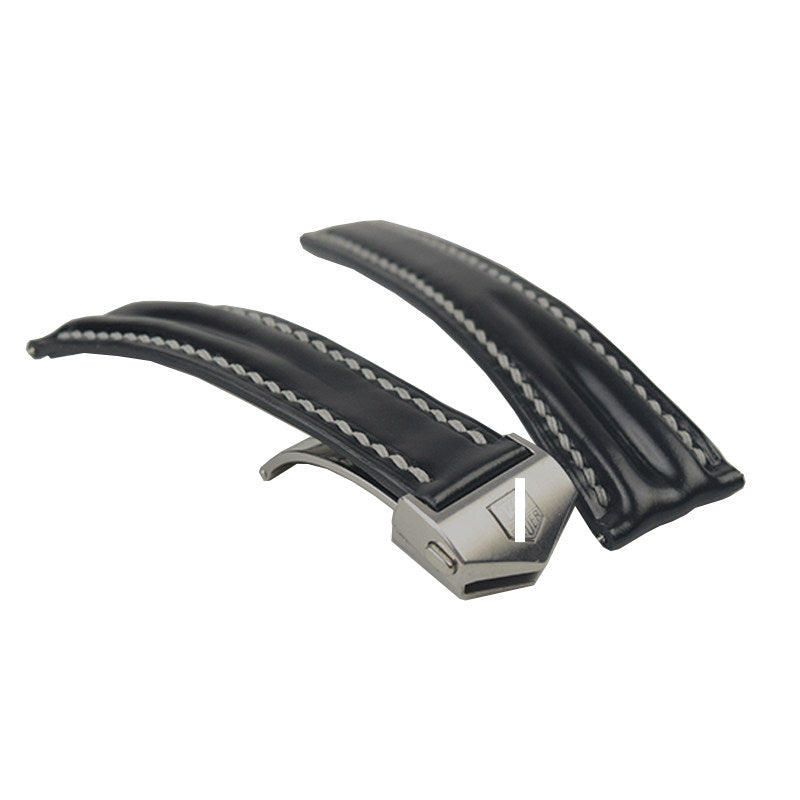 Compatible with TAG Heuer Watches - Handcrafted Custom Leather Strap, Available in Adjustable Lengths, Double-Sided Chromexcel Leather