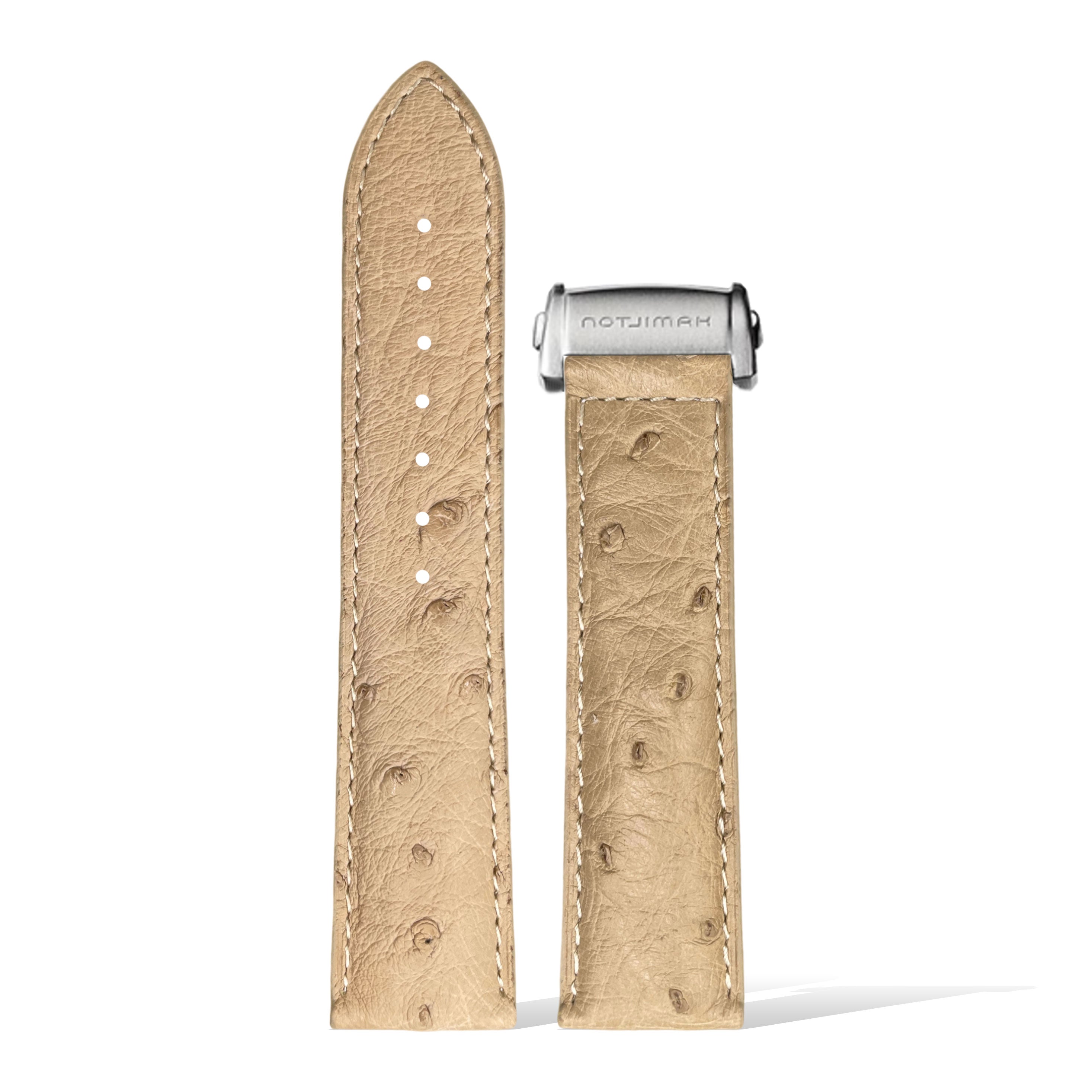 FOR HAMILTON OSTRICH H32215840/H70455553 GENUINE LEATHER WATCH STRAP