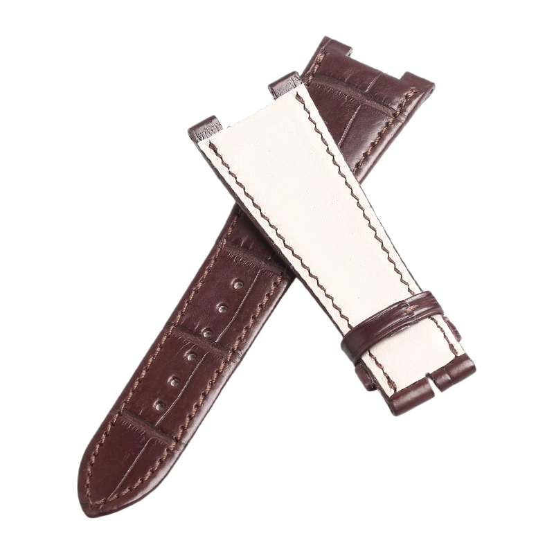 American alligator watch strap, replacement for PP Patek Philippe 5712R Nautilus men's watch