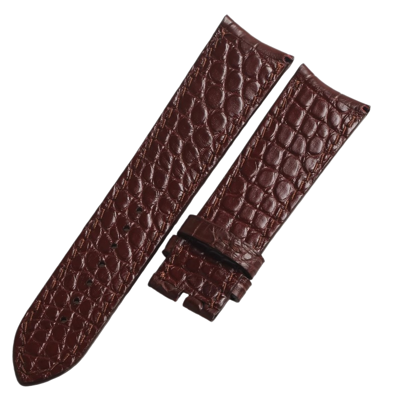 Genuine alligator watch strap, replacement for V.C Constantin Patrimony 86020, 22MM curved end