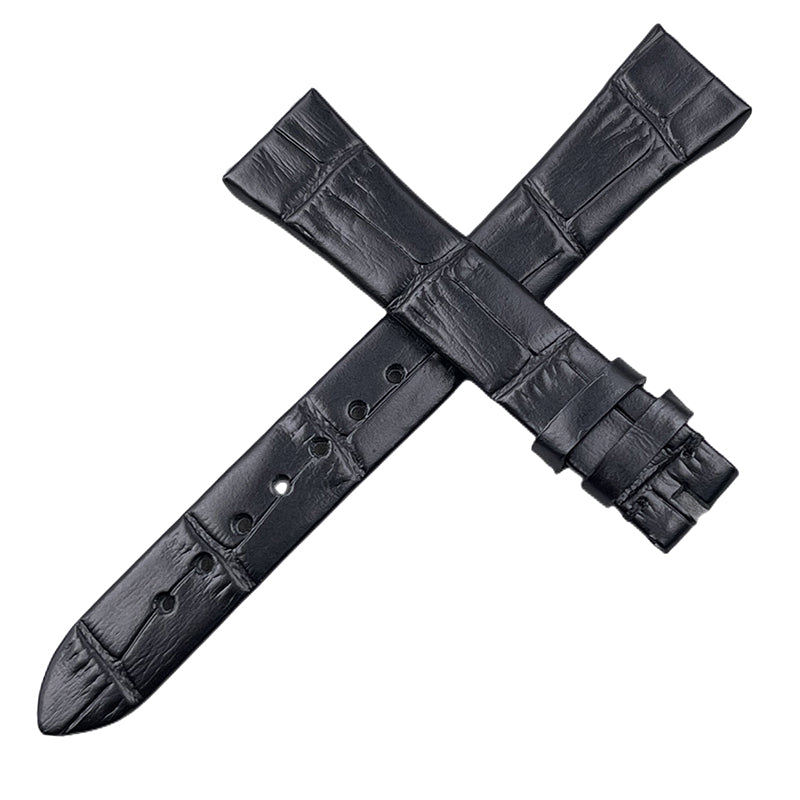 Fits Corum Golden Bridge B113/03847 Alligator & Genuine Leather Watch Strap, Original Style Leather Strap for Corum Golden Bridge Ladies