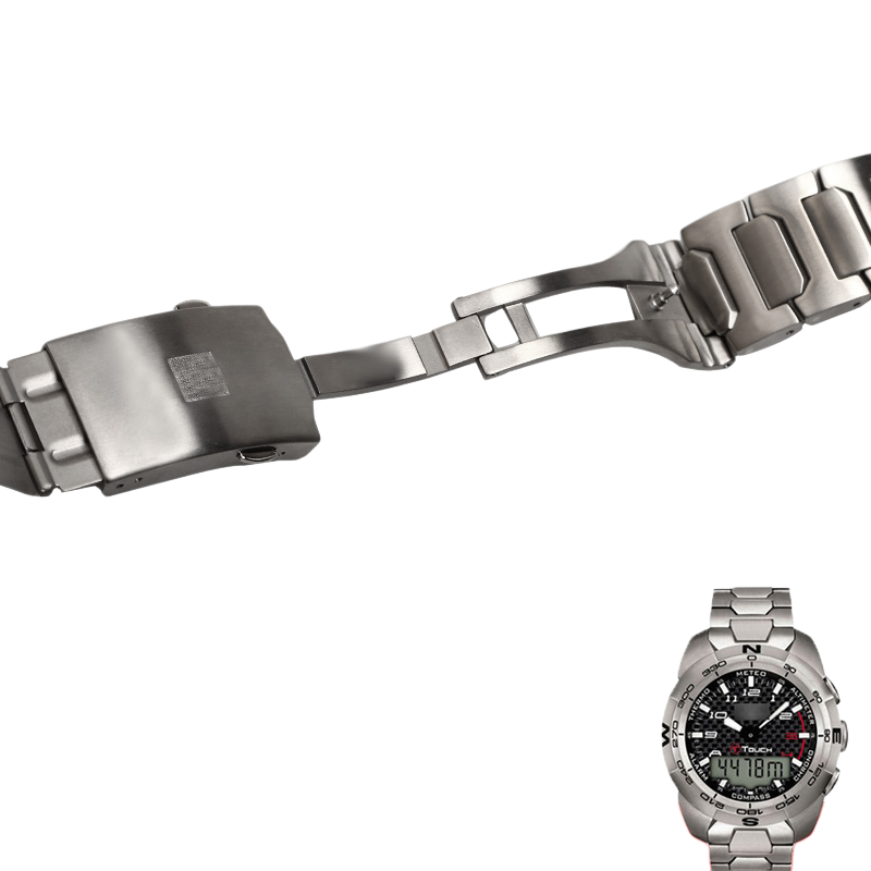 Replacement titanium alloy watch bracelet, compatible with Tissot T-Touch T091 T047 T013 T091420A T110