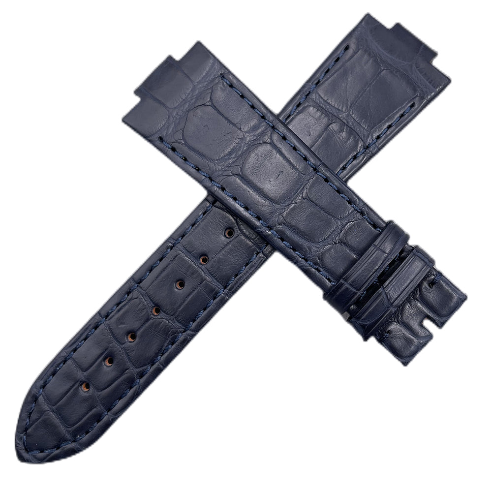 Fits Ulysse Nardin Marine 263 Alligator Leather Strap, Raised End, Men's