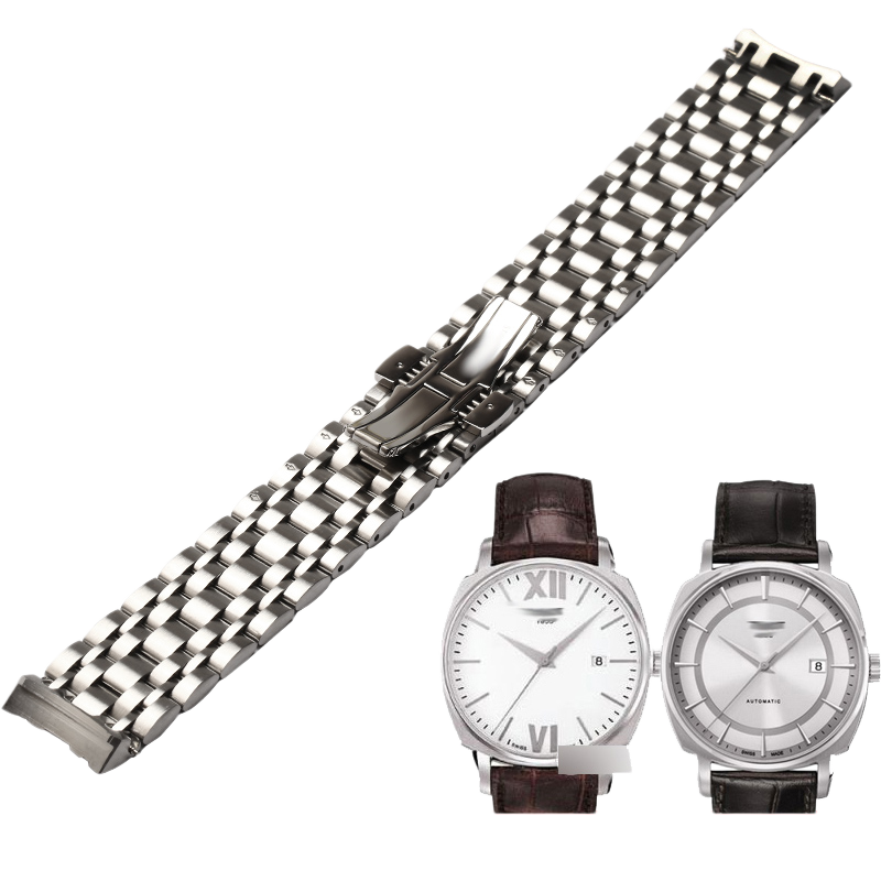 Stainless steel watch band for Tissot 1853 T059 Gentleman, fits T059507A / T059528A