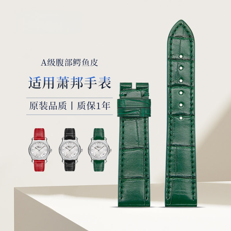 Alligator Leather Watch Strap for Chopard Happy Diamonds 278559-3003