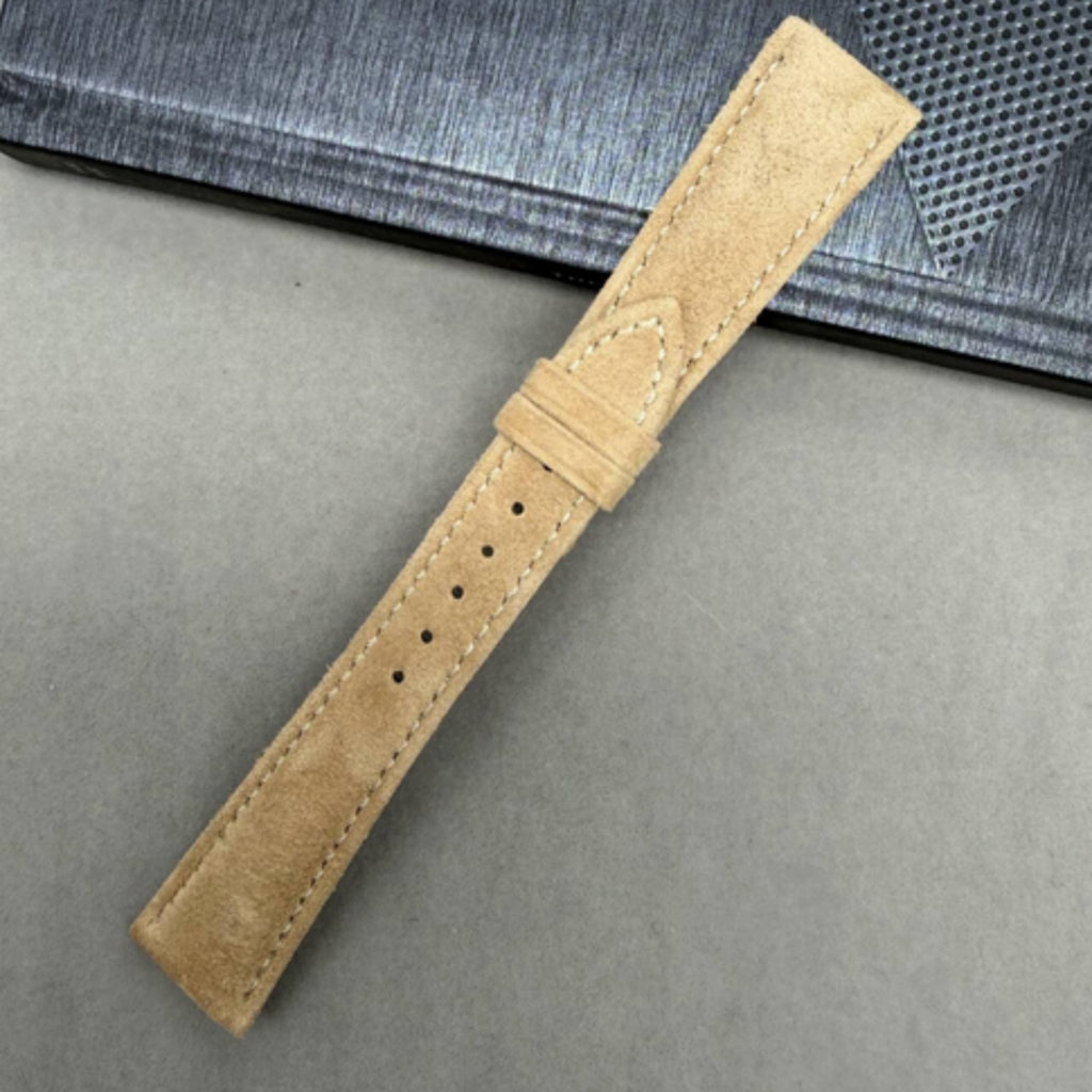 Ivory Yellow Calf Leather Watch Strap Compatible with Patek Philippe 5326