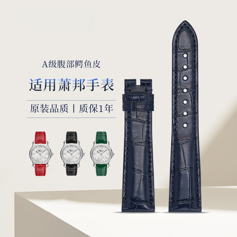 Alligator Leather Watch Strap for Chopard Happy Diamonds 278559-3003