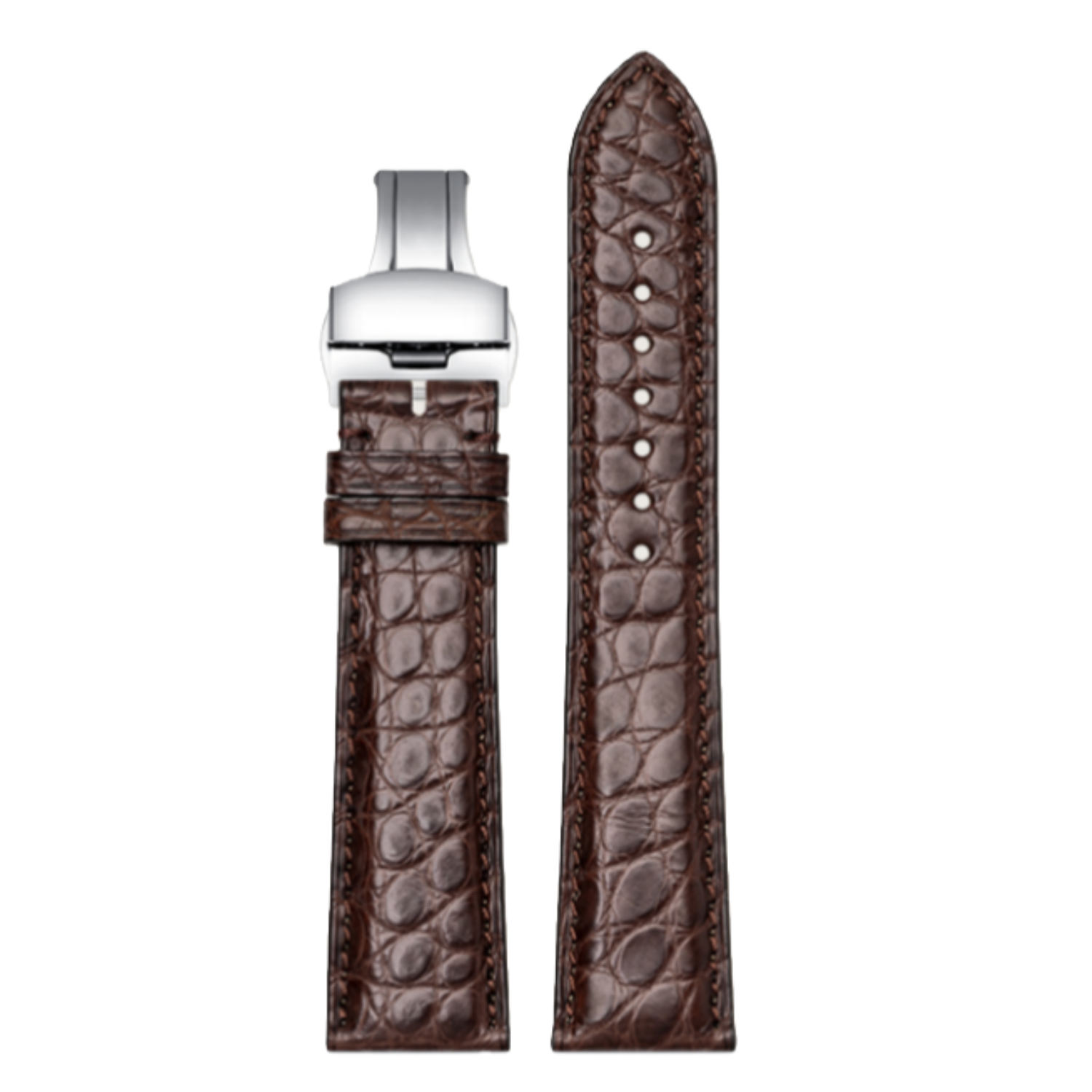 Genuine Alligator Leather Watch Strap for IWC, Longines, Omega, Montblanc, Jaeger-LeCoultre, Tissot