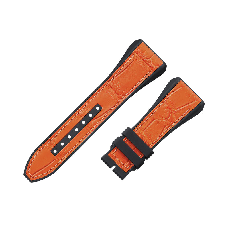 Fits Franck Muller V45 ALLIGATOR strap with rubber insert