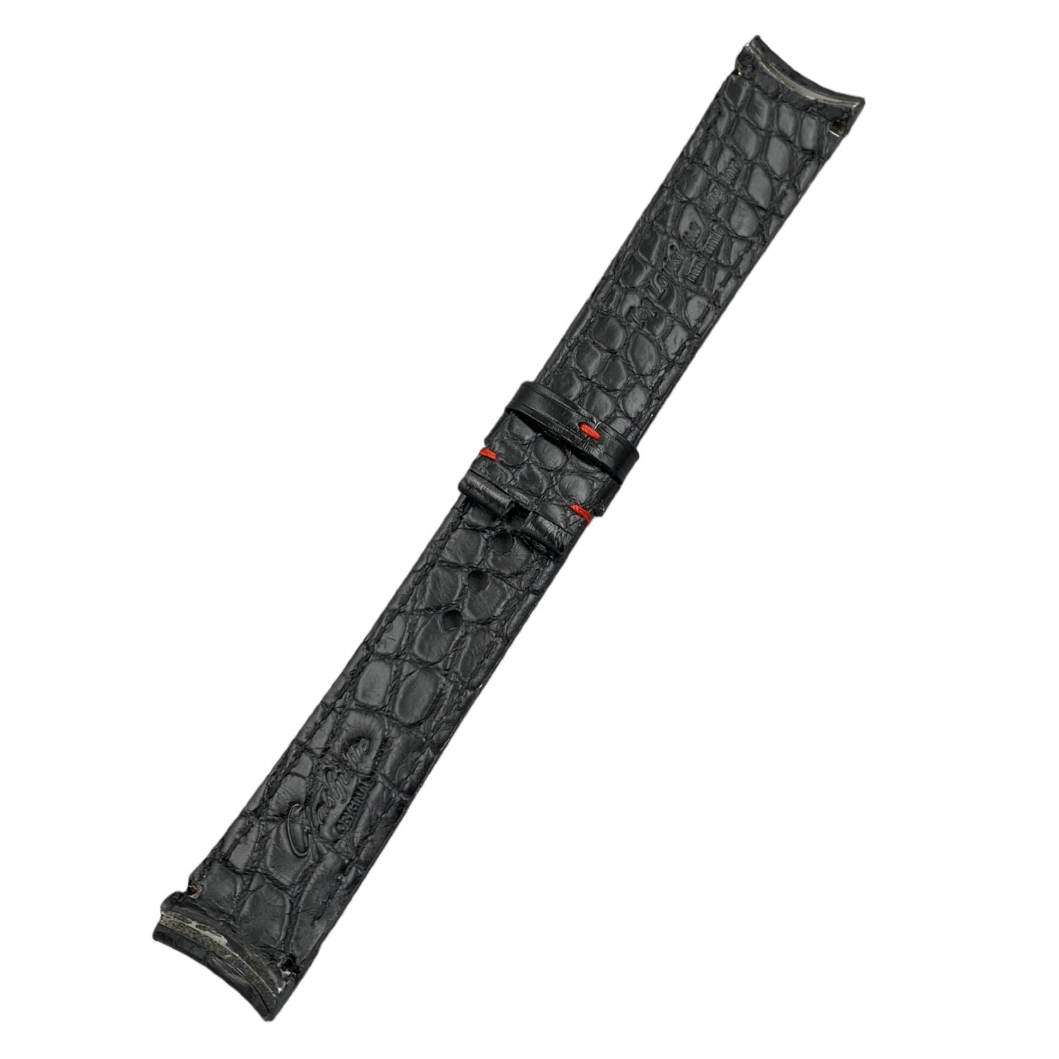19mm Crocodile Leather Watch Strap Compatible with Glashütte Original