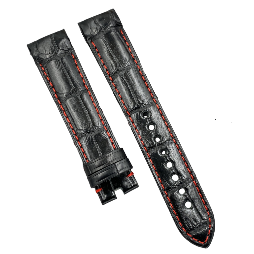 19mm Crocodile Leather Watch Strap Compatible with Glashütte Original