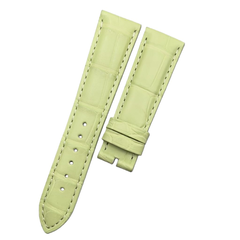 Compatible with Omega Seamaster Ladies' Grass Green ALLIGATOR Strap