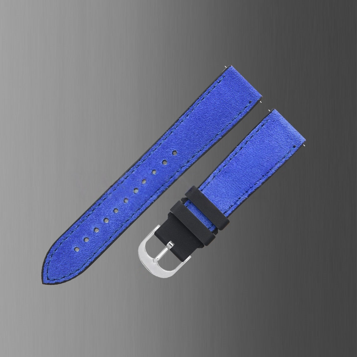Fits Omega, Tudor, Rolex, IWC Watch Straps – Italian Suede with Rubber Insert Watch Strap