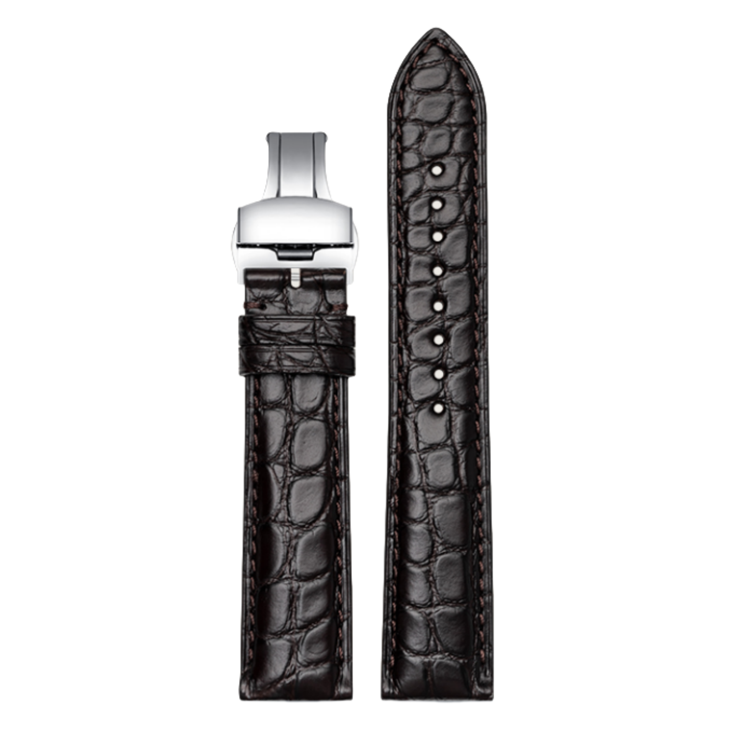 Genuine Alligator Leather Watch Strap for IWC, Longines, Omega, Montblanc, Jaeger-LeCoultre, Tissot