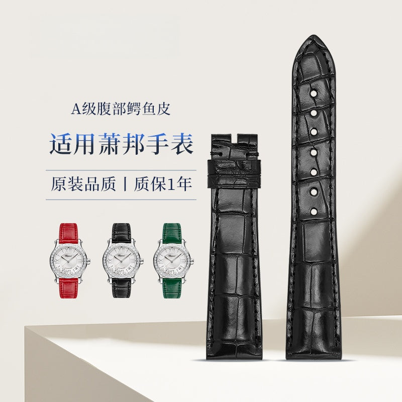 Alligator Leather Watch Strap for Chopard Happy Diamonds 278559-3003