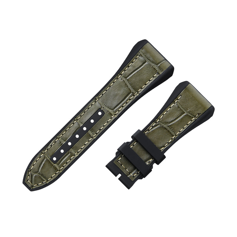 Fits Franck Muller V45 ALLIGATOR strap with rubber insert