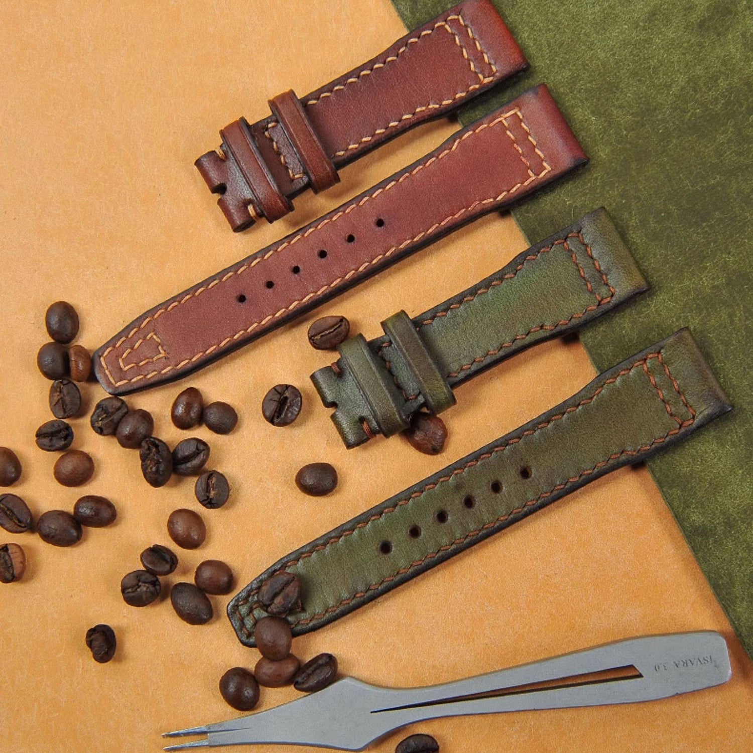 Vintage Cowhide Leather Original Strap for IWC Big Top Gun Watch - Men's Pilot Collection