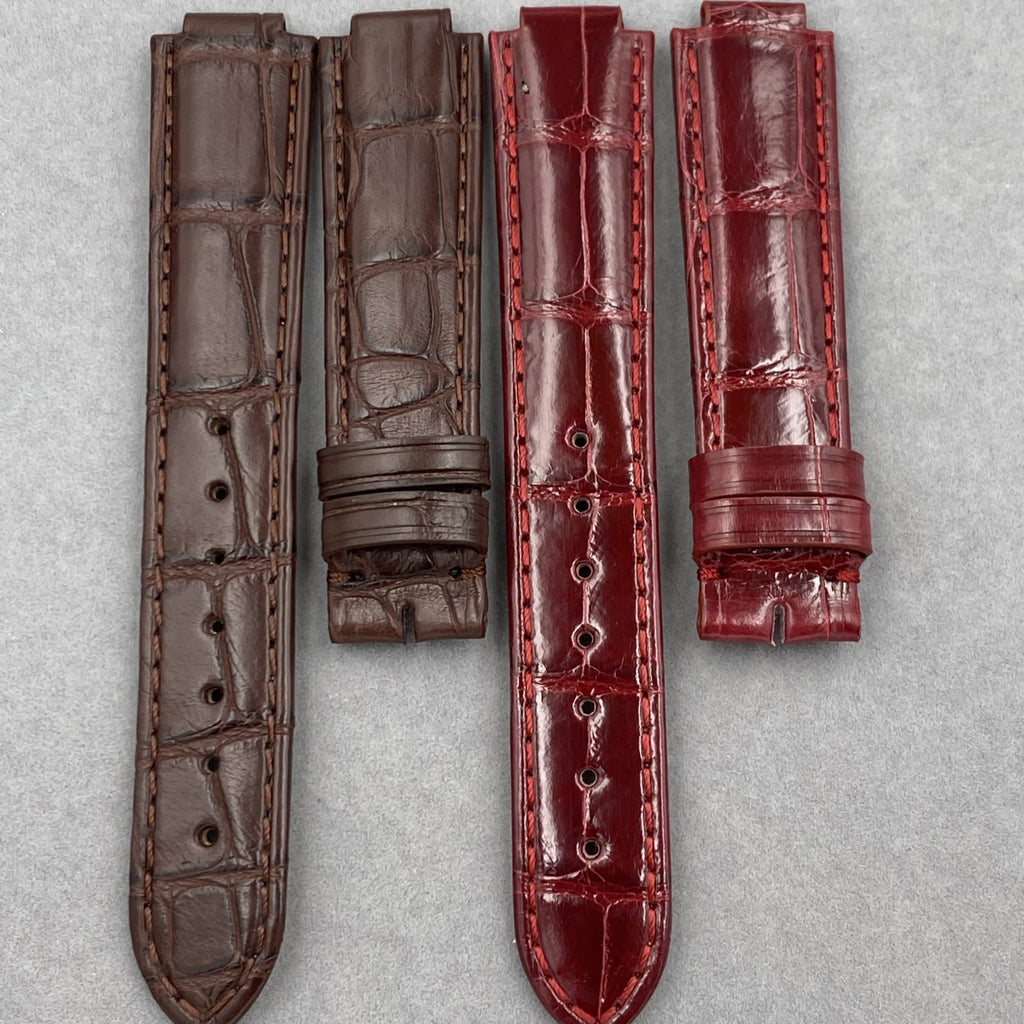 Compatible with Cartier Ballon Bleu Convex Head Crocodile Leather Strap