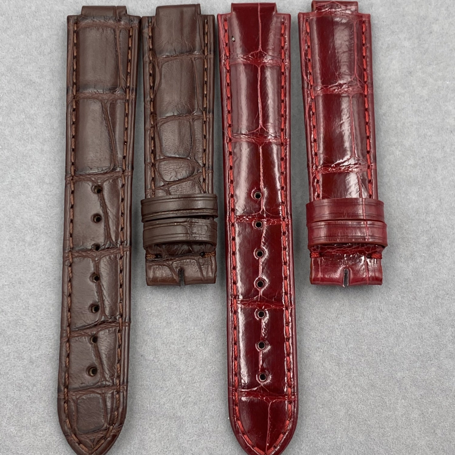 Compatible with Cartier Ballon Bleu Convex Head Crocodile Leather Strap