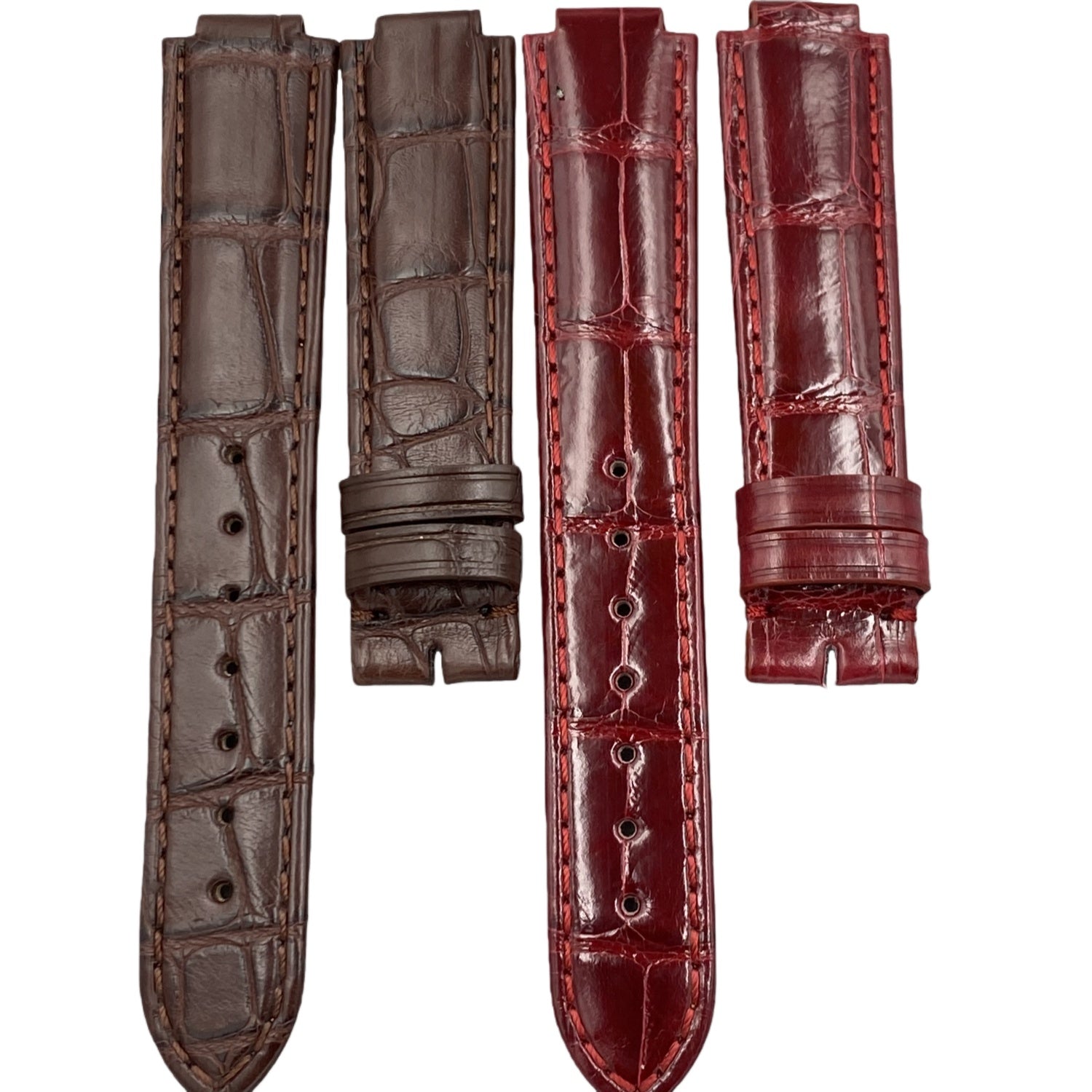 Compatible with Cartier Ballon Bleu Convex Head Crocodile Leather Strap