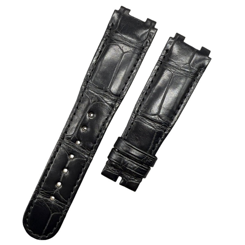 Handcrafted Black Alligator Leather Watch Strap for Breguet Marine Series 5517/5527/5547