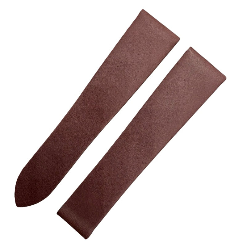 Handcrafted Custom Purple Silk-Calfskin Leather Watch Strap with Original Foldable Clasp for Piaget LIMELIGHT Series
