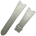 Custom Handmade Light Gray Alligator Leather Watch Strap for Patek Philippe Sports Elegance Series 5711/5712