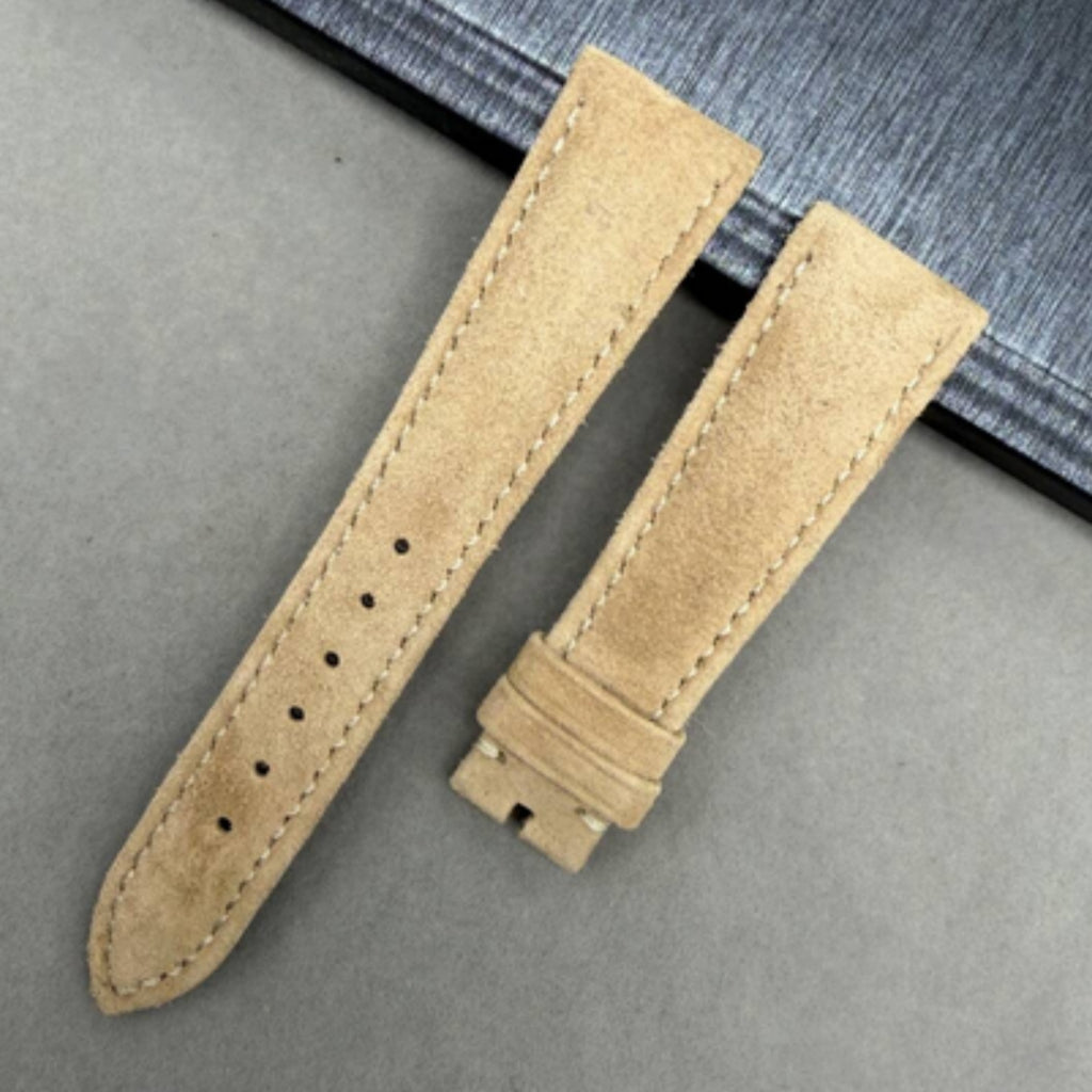 Ivory Yellow Calf Leather Watch Strap Compatible with Patek Philippe 5326