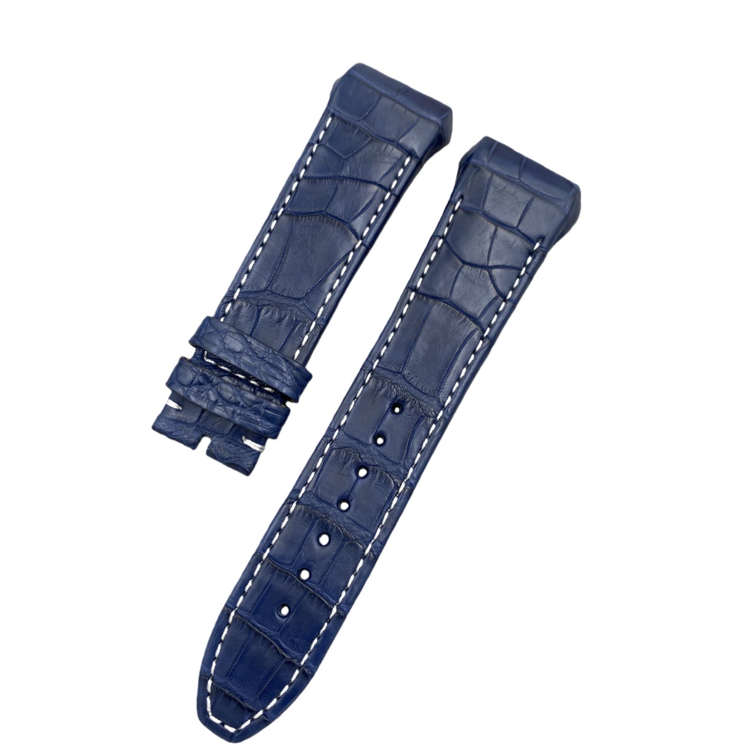 Double-Sided Crocodile Leather Watch Strap Compatible with Franck Muller V45