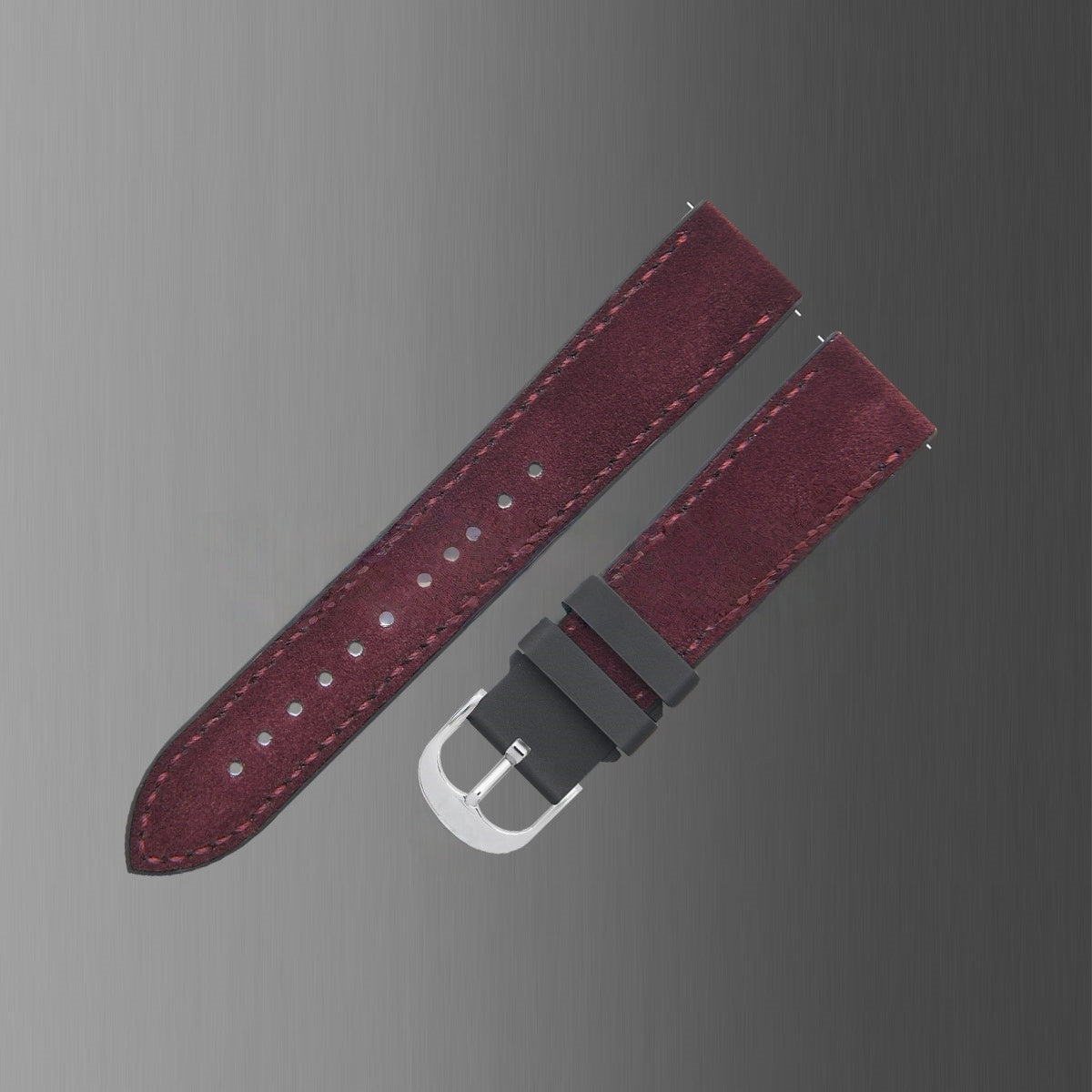 Fits Omega, Tudor, Rolex, IWC Watch Straps – Italian Suede with Rubber Insert Watch Strap