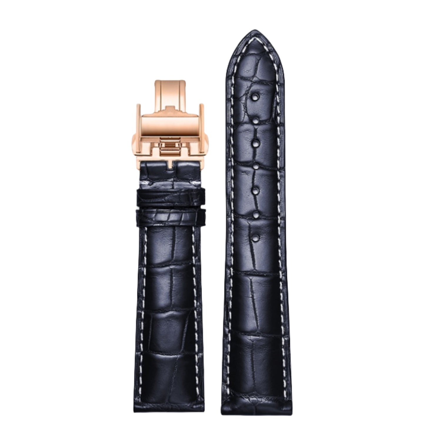 Genuine Alligator Leather Watch Strap for Longines Master Collection L2.673.4.78.3 L2.919.4.78.6 HydroConquest L3.830.4.02.6 L3.781.4.56.9 | Unisex