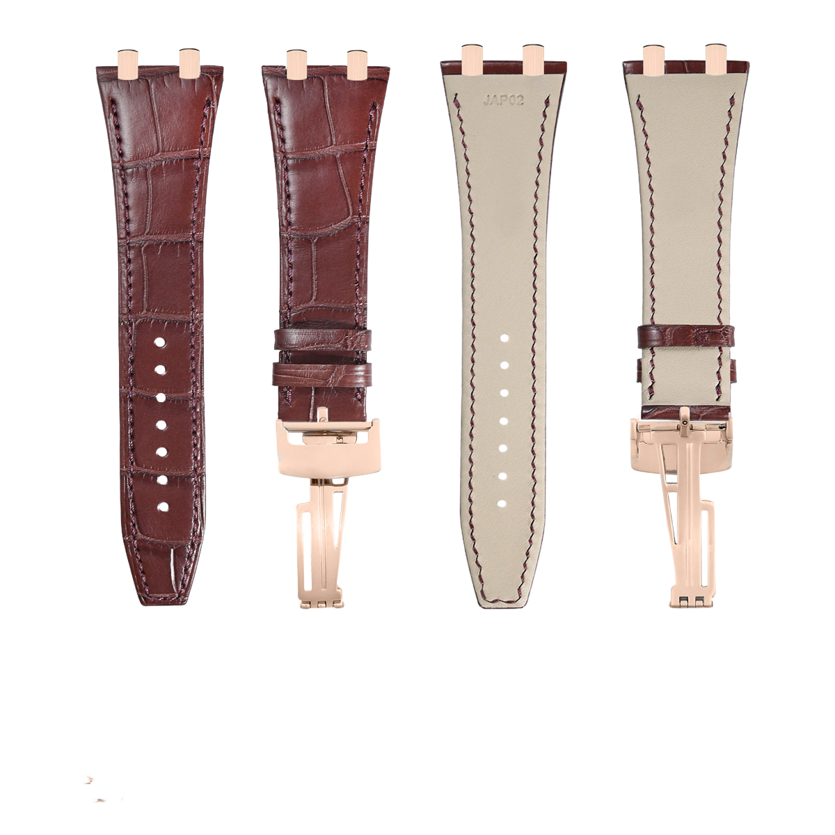 Fits Audemars Piguet 15400 15500 26239 Watch Straps – ALLIGATOR Leather Watch Strap