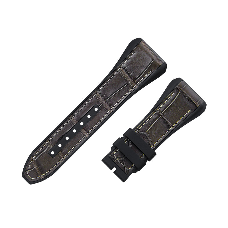 Fits Franck Muller V45 ALLIGATOR strap with rubber insert