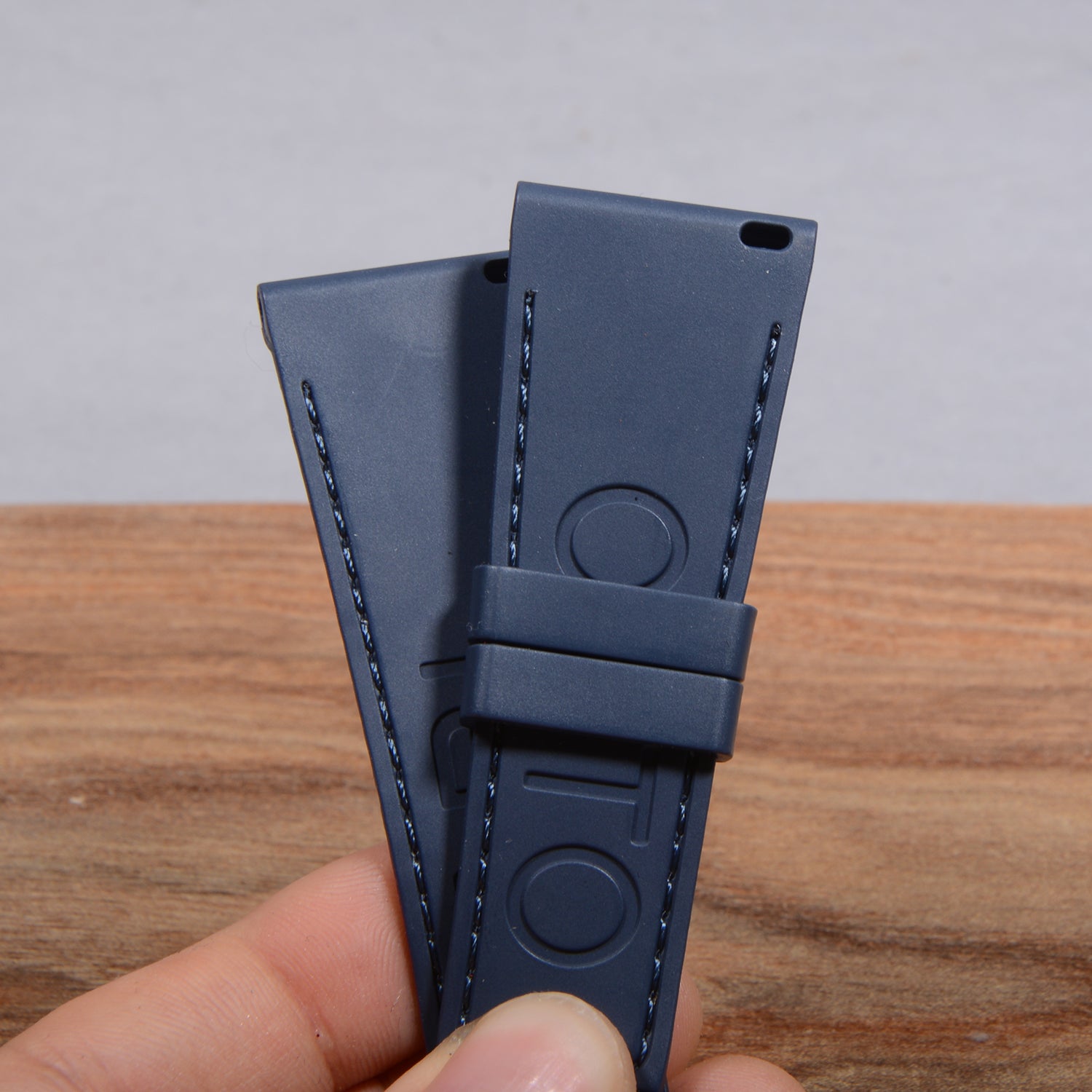 Compatible with Bvlgari Octo Series 102957 - Alligator Leather & Rubber Watch Strap