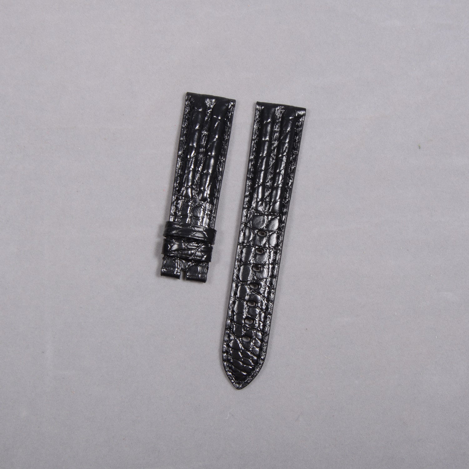 Compatible with Panerai Polished Alligator Leather Watch Strap