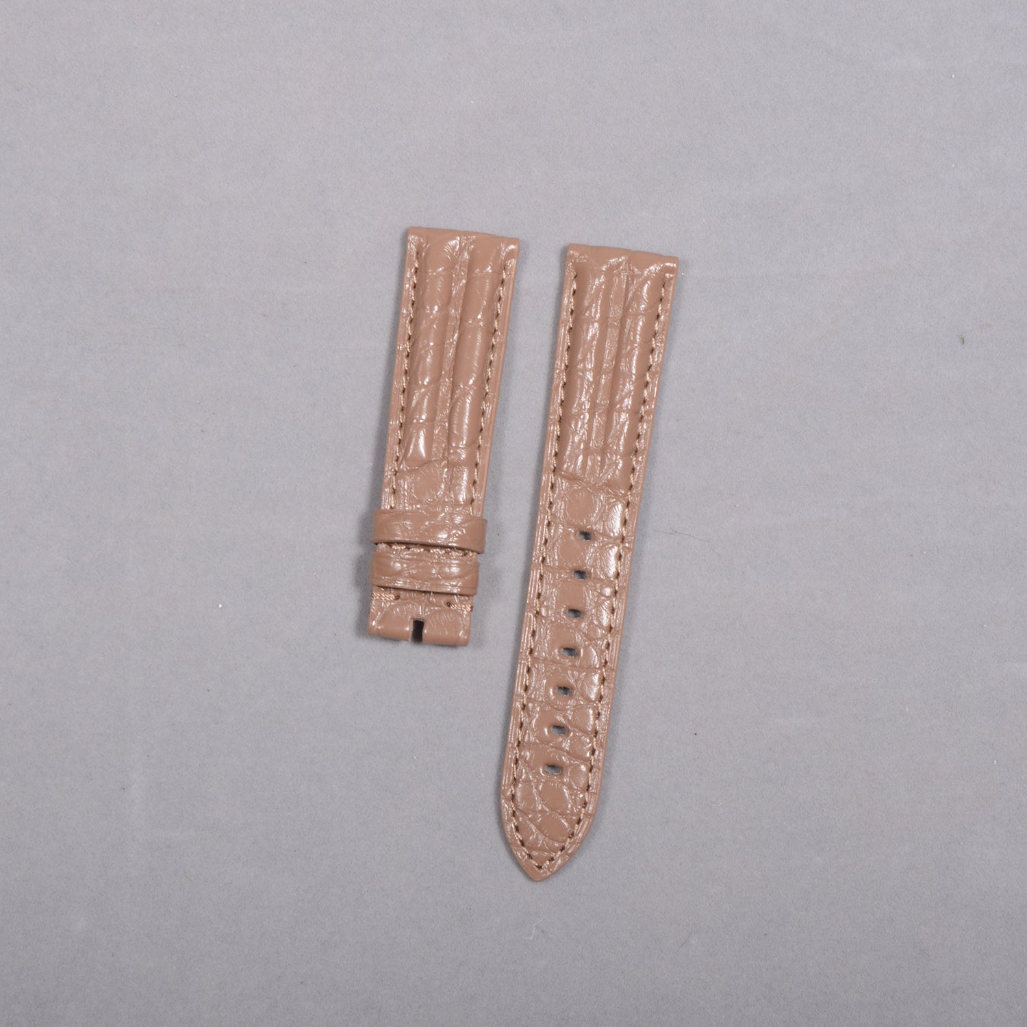 Compatible with Panerai Polished Alligator Leather Watch Strap