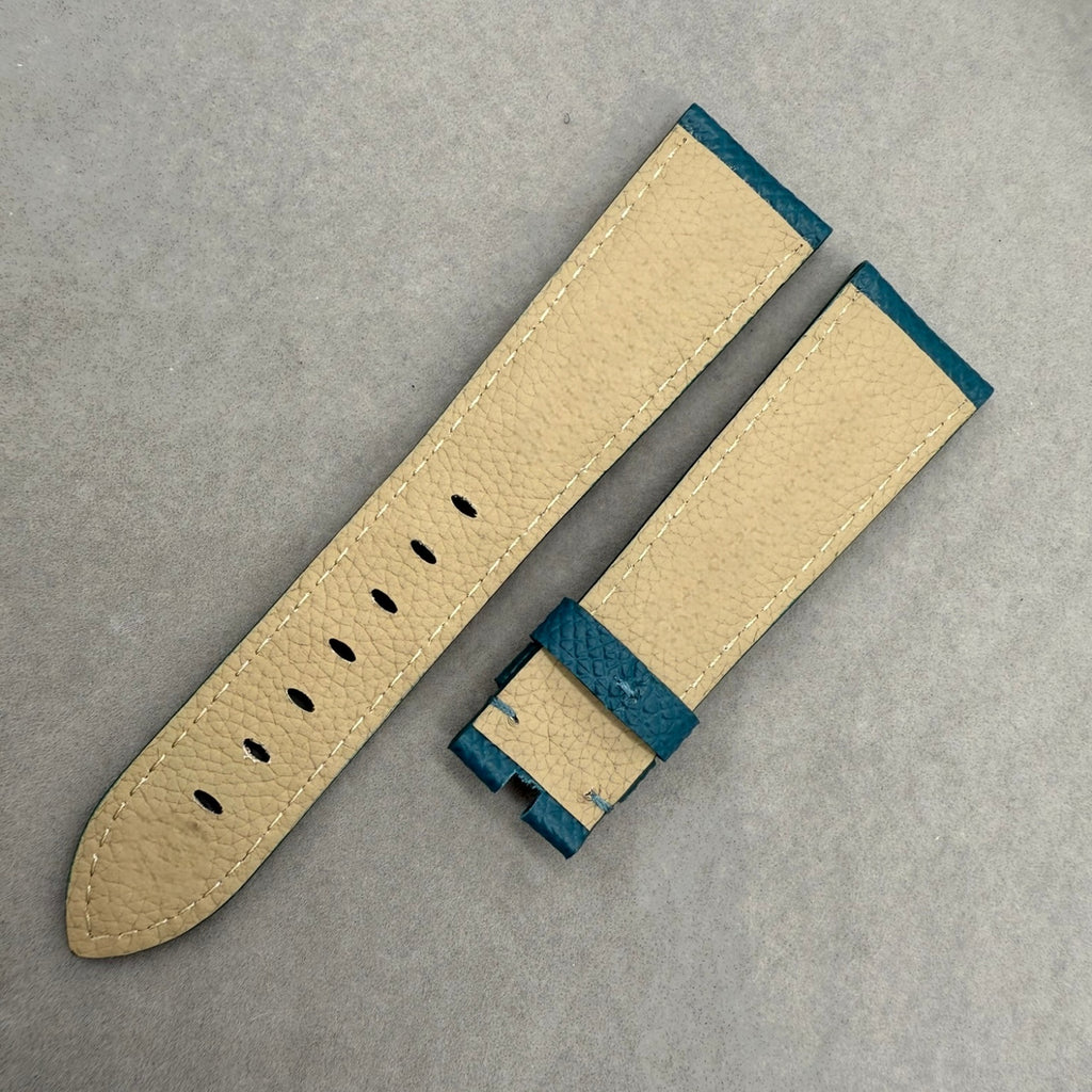 Handcrafted Custom Palm Texture Leather Watch Strap for Panerai Luminor Due - Blue
