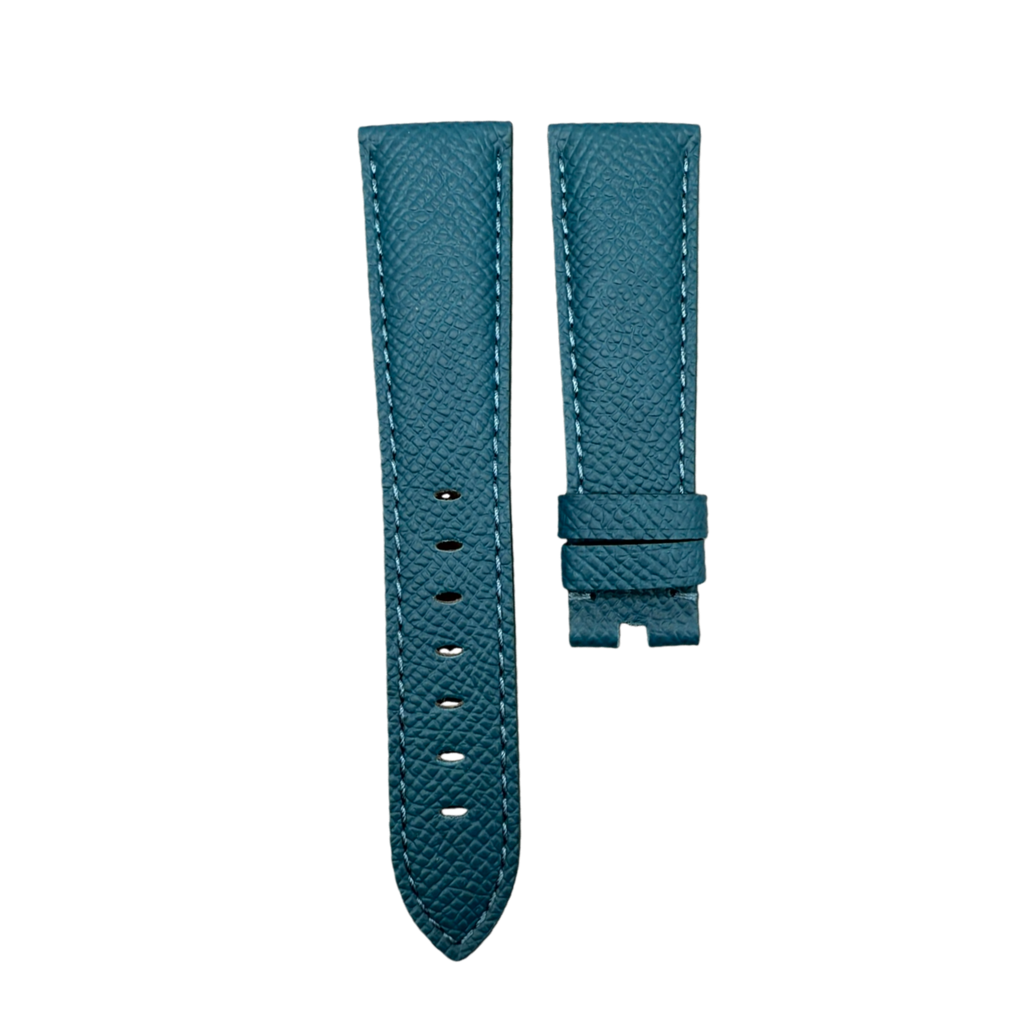 Handcrafted Custom Palm Texture Leather Watch Strap for Panerai Luminor Due - Blue