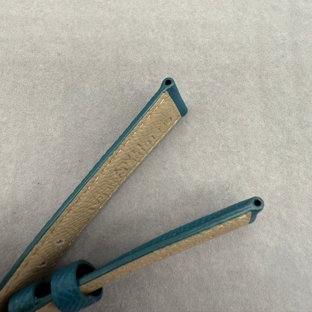 Handcrafted Custom Palm Texture Leather Watch Strap for Panerai Luminor Due - Blue