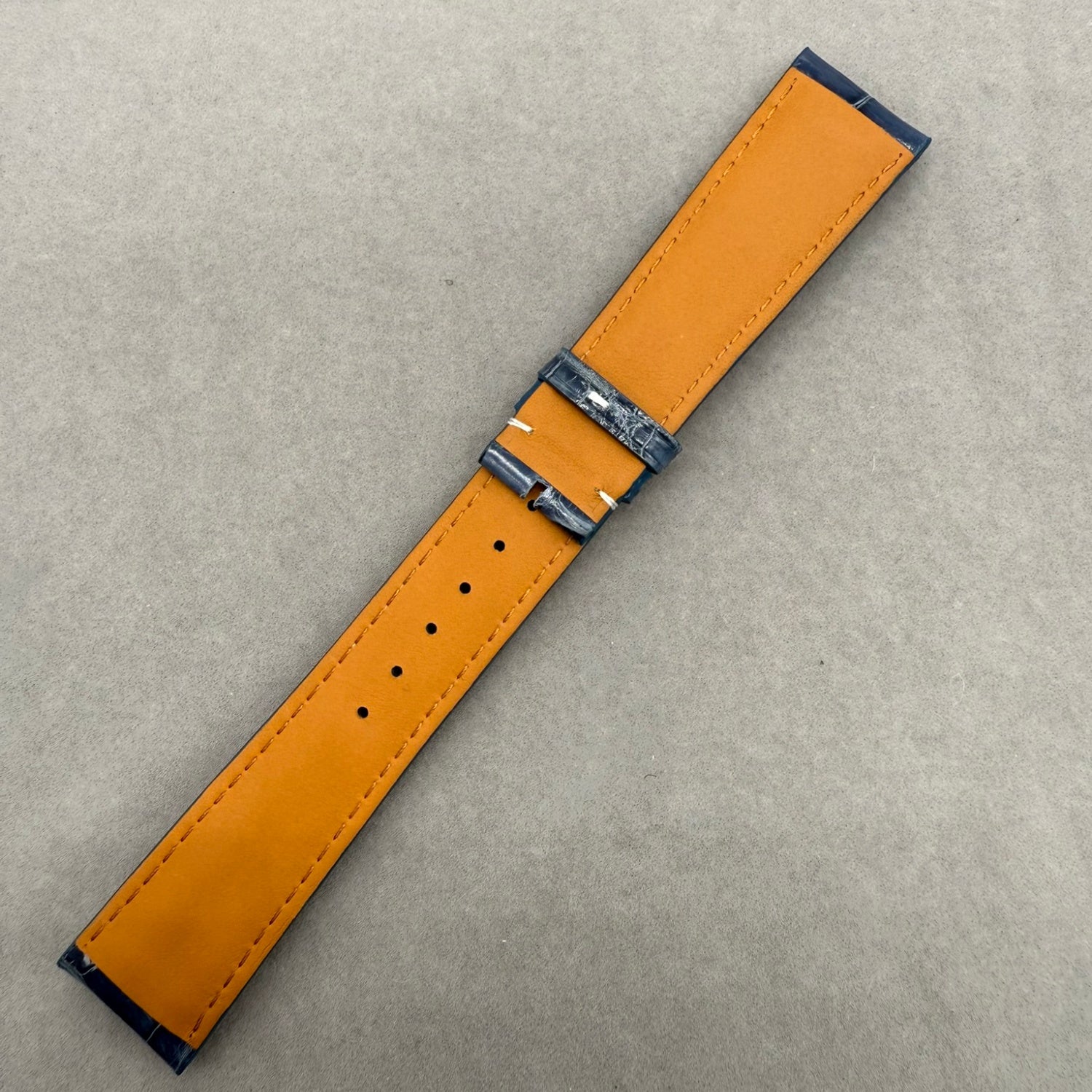 Handcrafted Blue Alligator Leather Watch Strap for Patek Philippe Complicated Chronograph 5308/5905