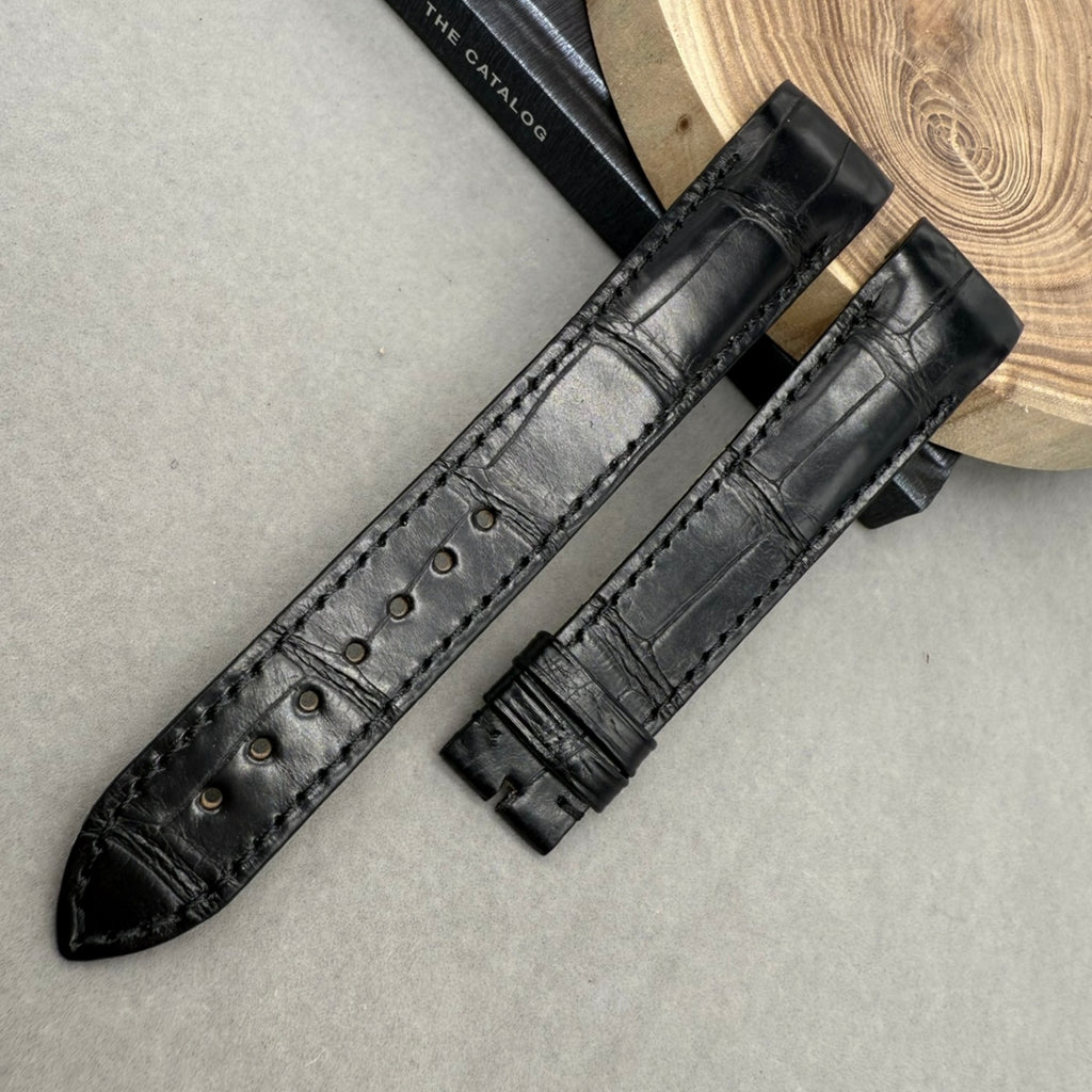 Custom Handmade Alligator Leather Watch Strap for Ulysse Nardin Complex Function Series 3343-126