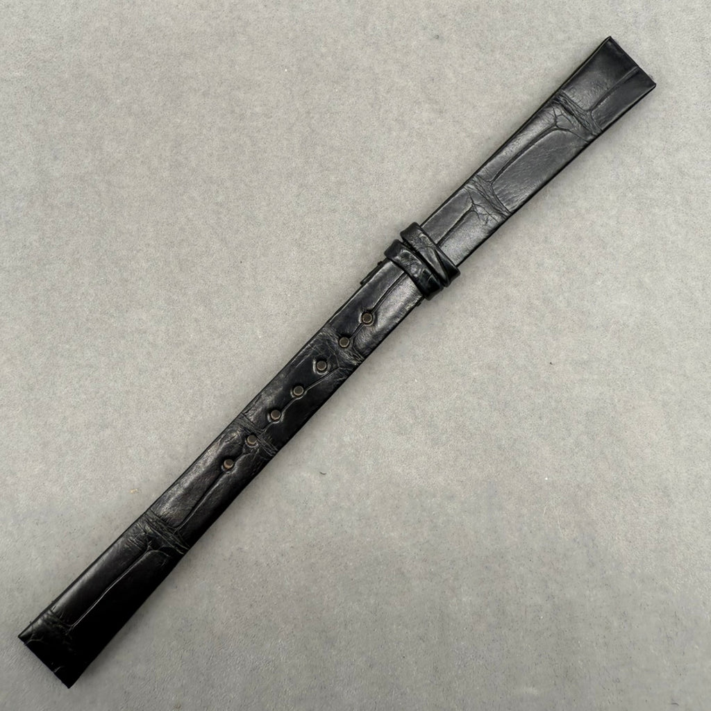 Handcrafted Custom Alligator Leather Watch Strap - Kunlun Jin Qiao Ladies Series B113/03845 Black